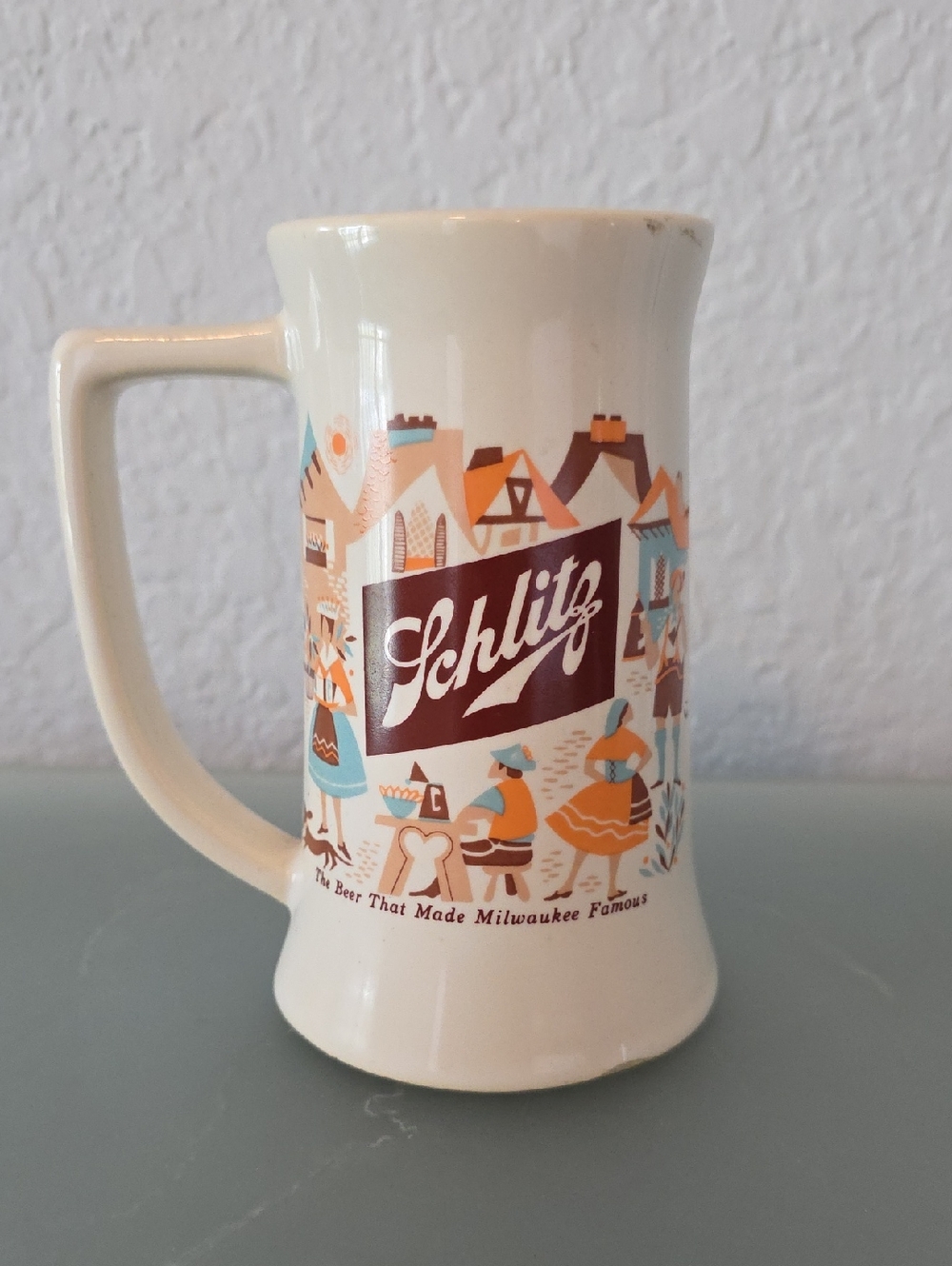 Vintage Schlitz Ceramic Beer Stein Mug